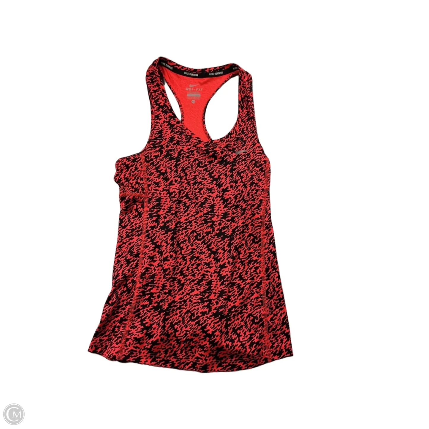 Athletic Tank Top By Nike In Black & Red, Size: Xs