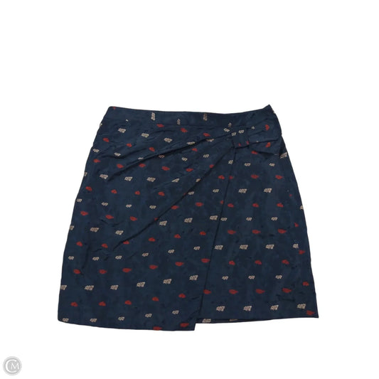 Skirt Maxi By Banana Republic In Blue Red & White, Size: 8