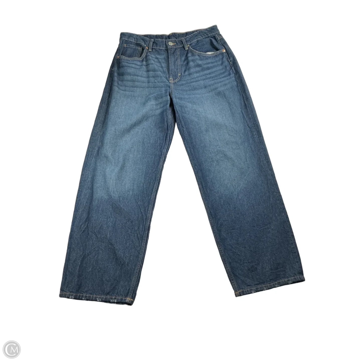 Jeans Wide Leg By H&m In Blue, Size: 8