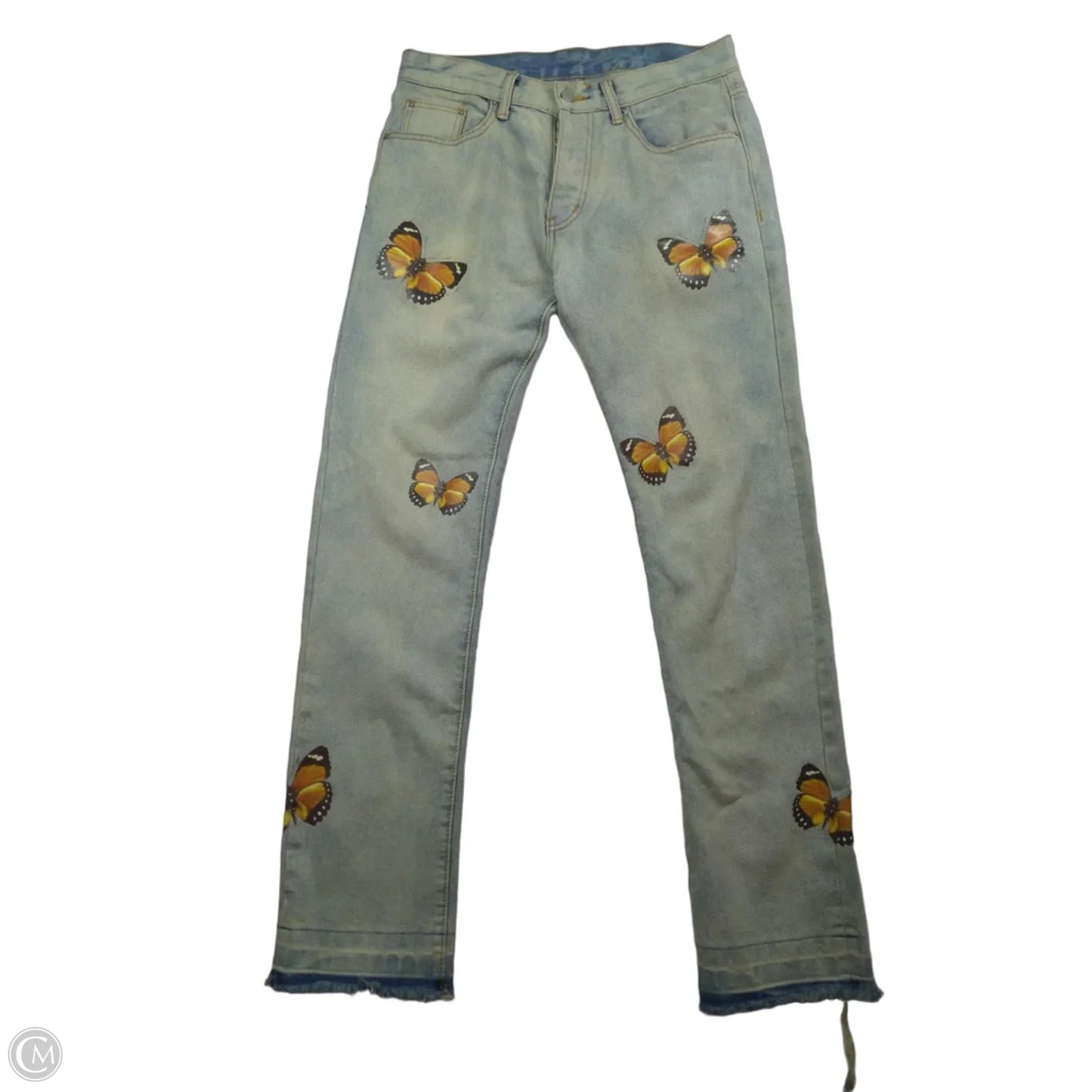 Jeans Straight By Clothes Mentor In Blue Denim, Size: 12