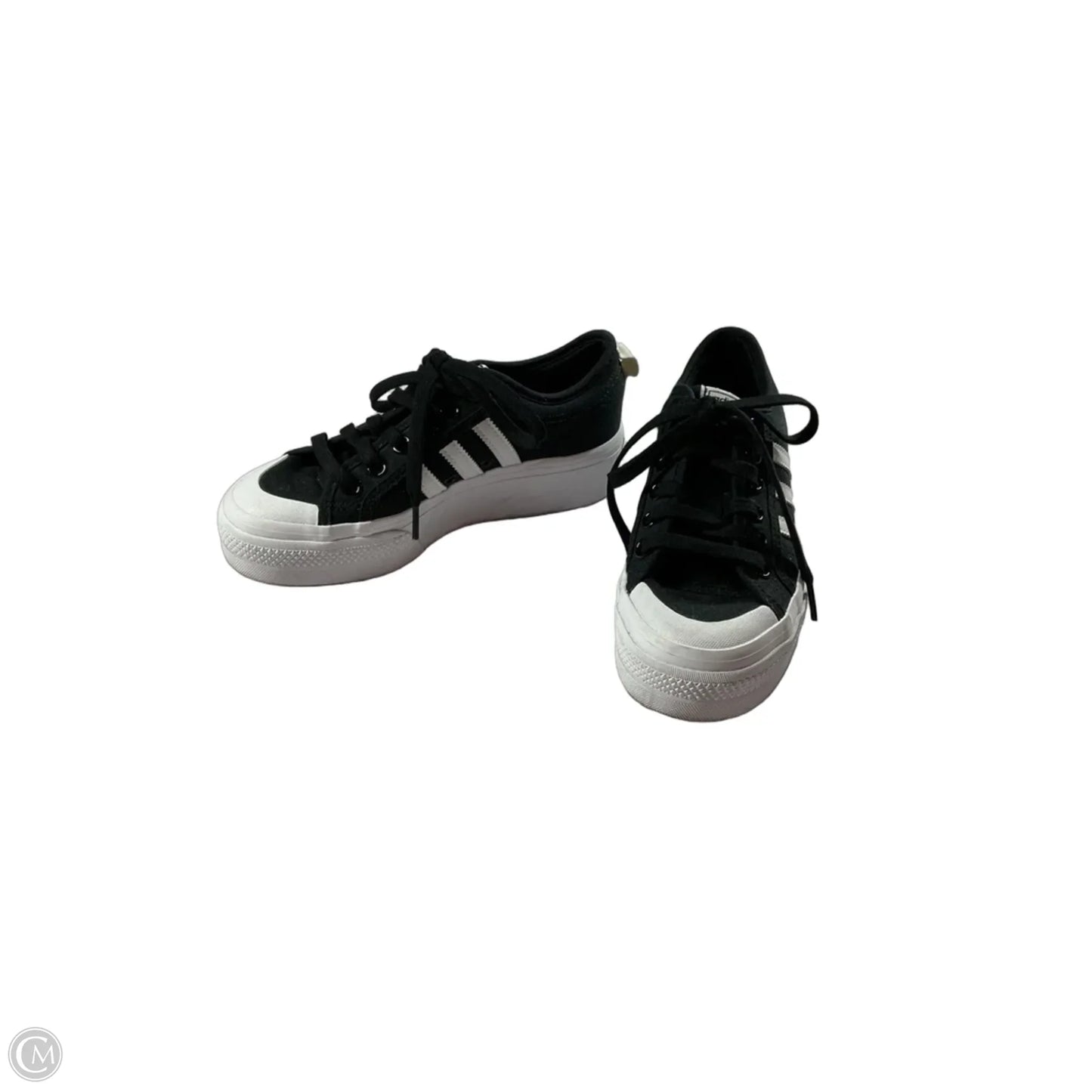 Shoes Sneakers By Adidas In Black & White, Size: 6
