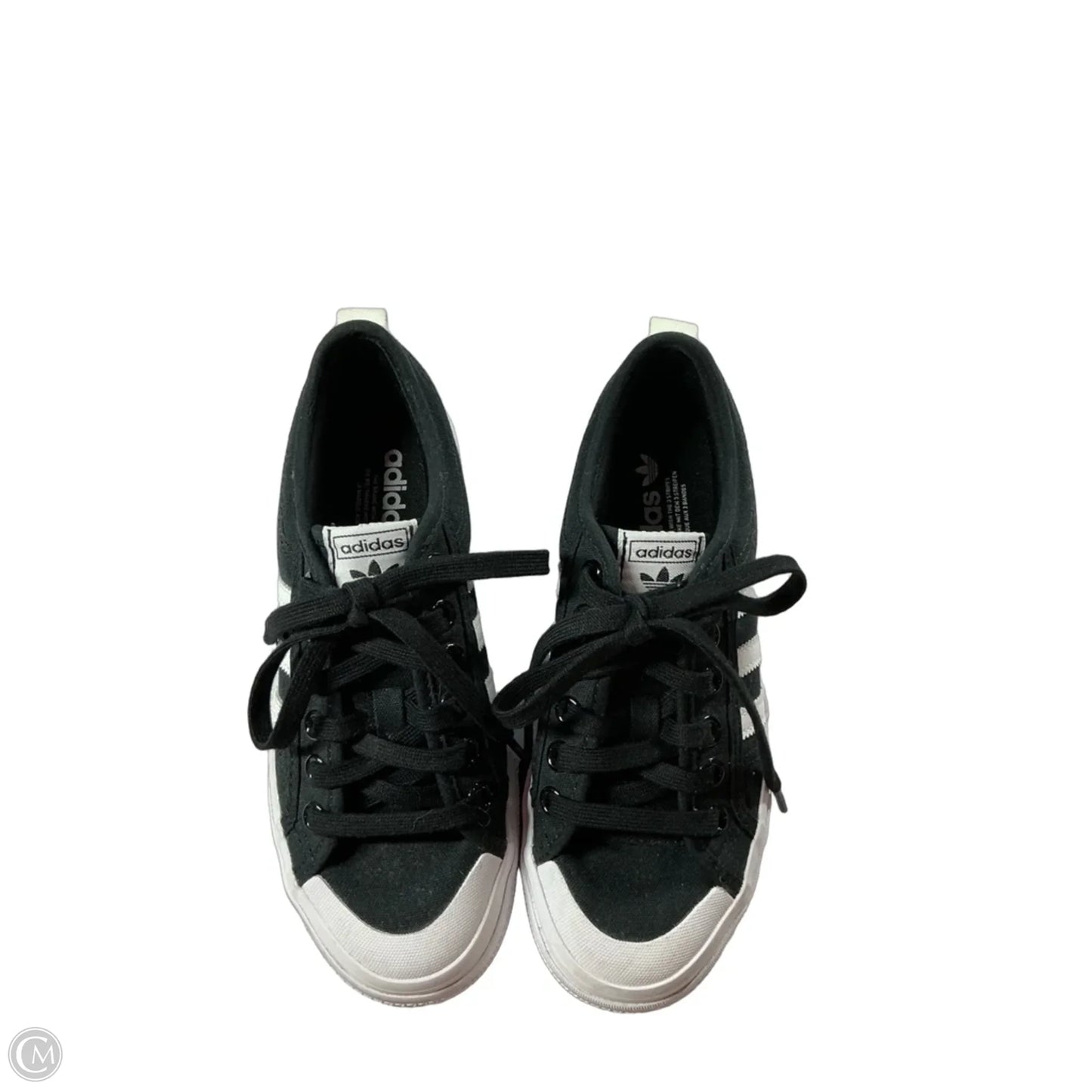 Shoes Sneakers By Adidas In Black & White, Size: 6