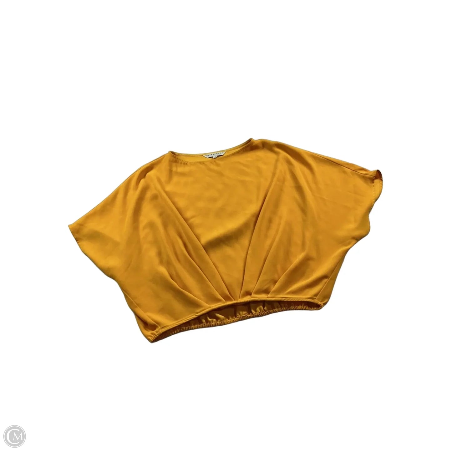 Top Short Sleeve By Trina Turk In Yellow, Size: Xs