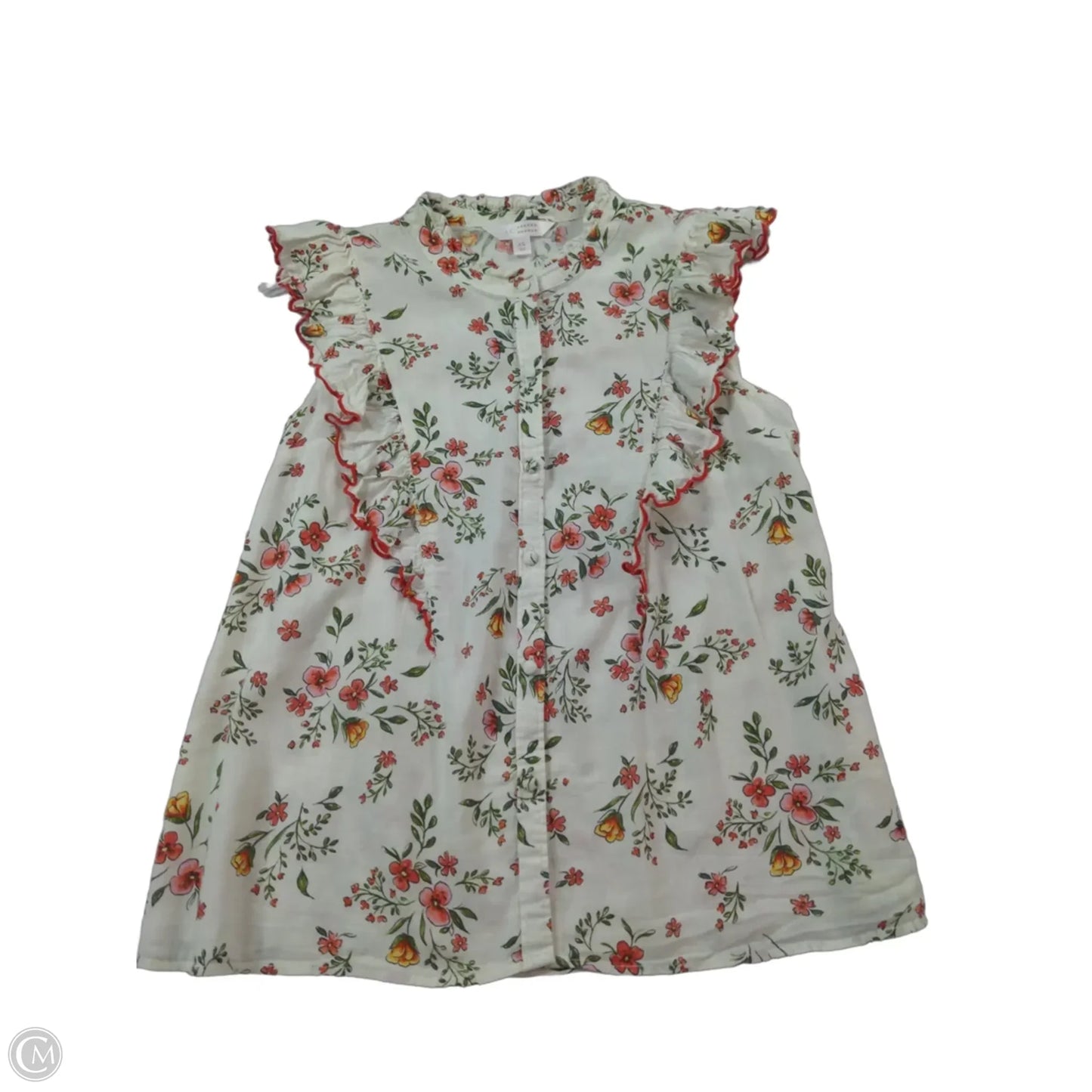 Top Sleeveless By Clothes Mentor In Floral Print, Size: Xs