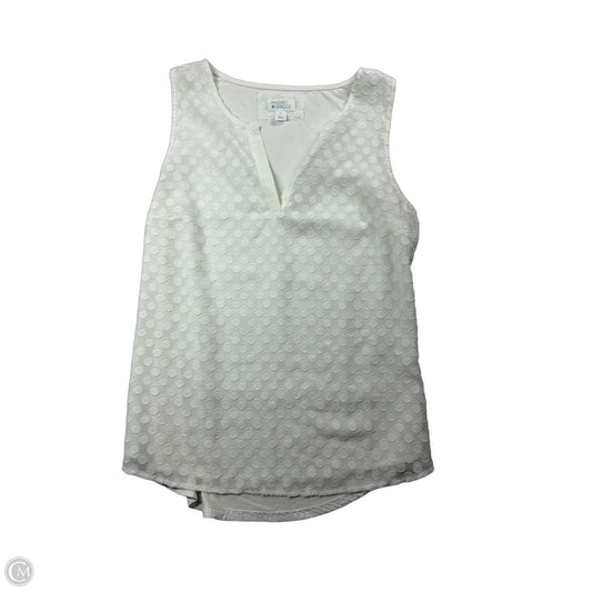 Top Sleeveless By Market & Spruce In White, Size: M