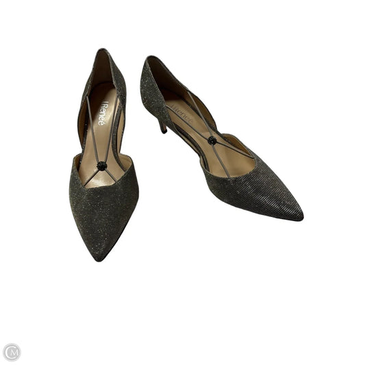 Shoes Heels Kitten By Clothes Mentor In Silver, Size: 10