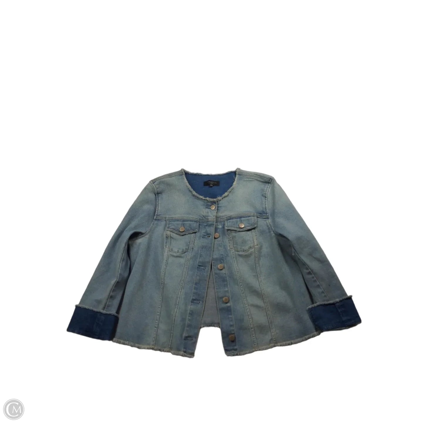Jacket Denim By Talbots In Blue Denim, Size: Xlp