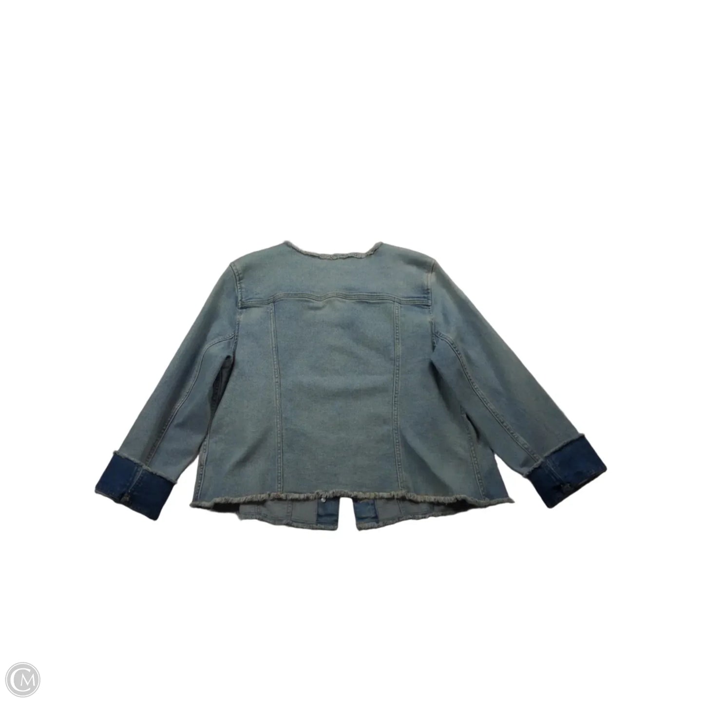 Jacket Denim By Talbots In Blue Denim, Size: Xlp