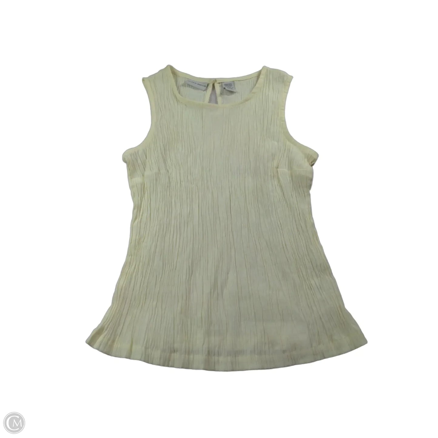 Top Sleeveless By Jaclyn Smith In Cream, Size: M