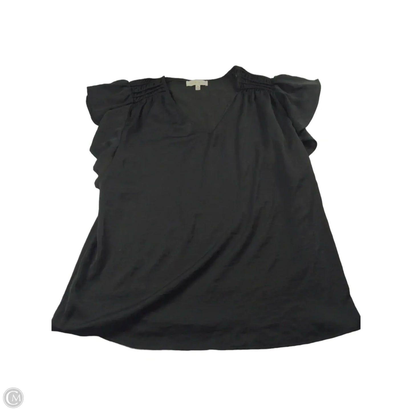 Top Short Sleeve By Clothes Mentor In Black, Size: 1x