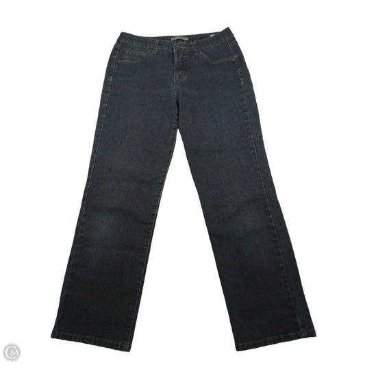 Jeans Straight By Bandolino In Blue Denim, Size: 10