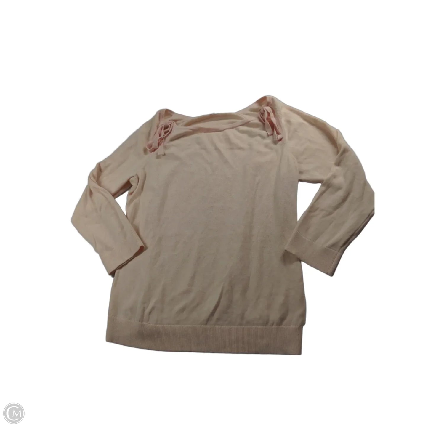Top Long Sleeve By Anthropologie In Pink, Size: L