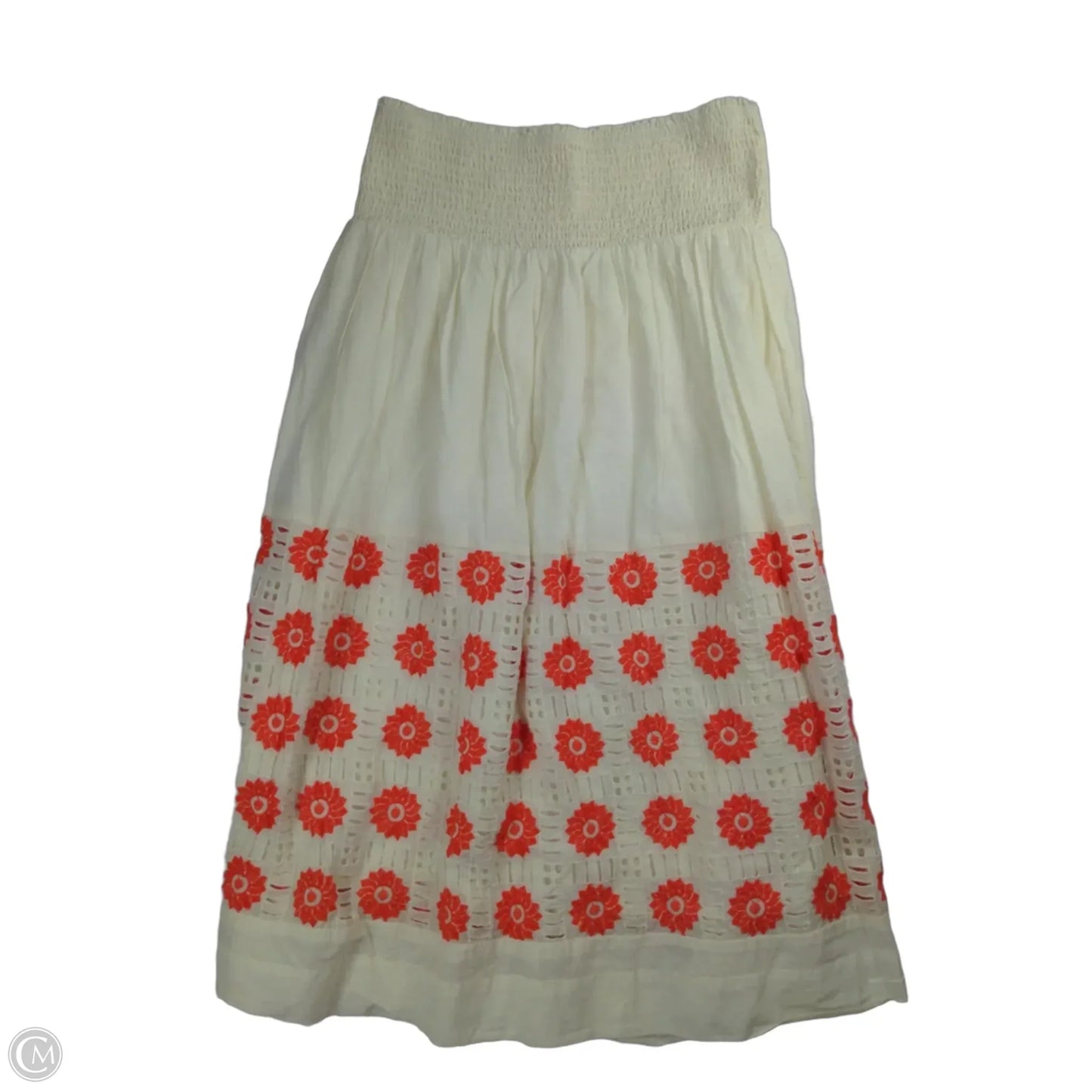 Skirt Midi By Anthropologie In Floral Print, Size: S