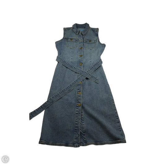 Dress Casual Midi By Draper James In Blue, Size: S