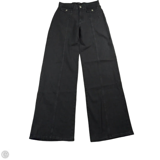 Jeans Wide Leg By 7 For All Mankind In Black, Size: 4