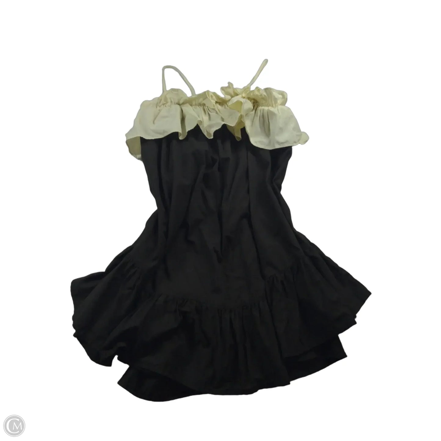 Dress Casual Short By Anthropologie In Black & Cream, Size: Xs