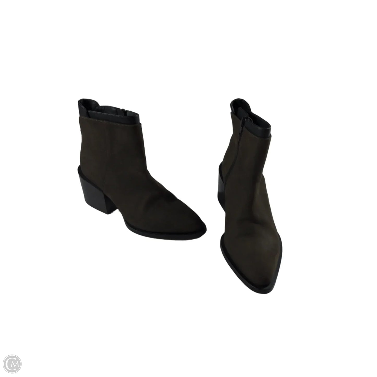 Boots Ankle Heels By Vince In Brown, Size: 6.5
