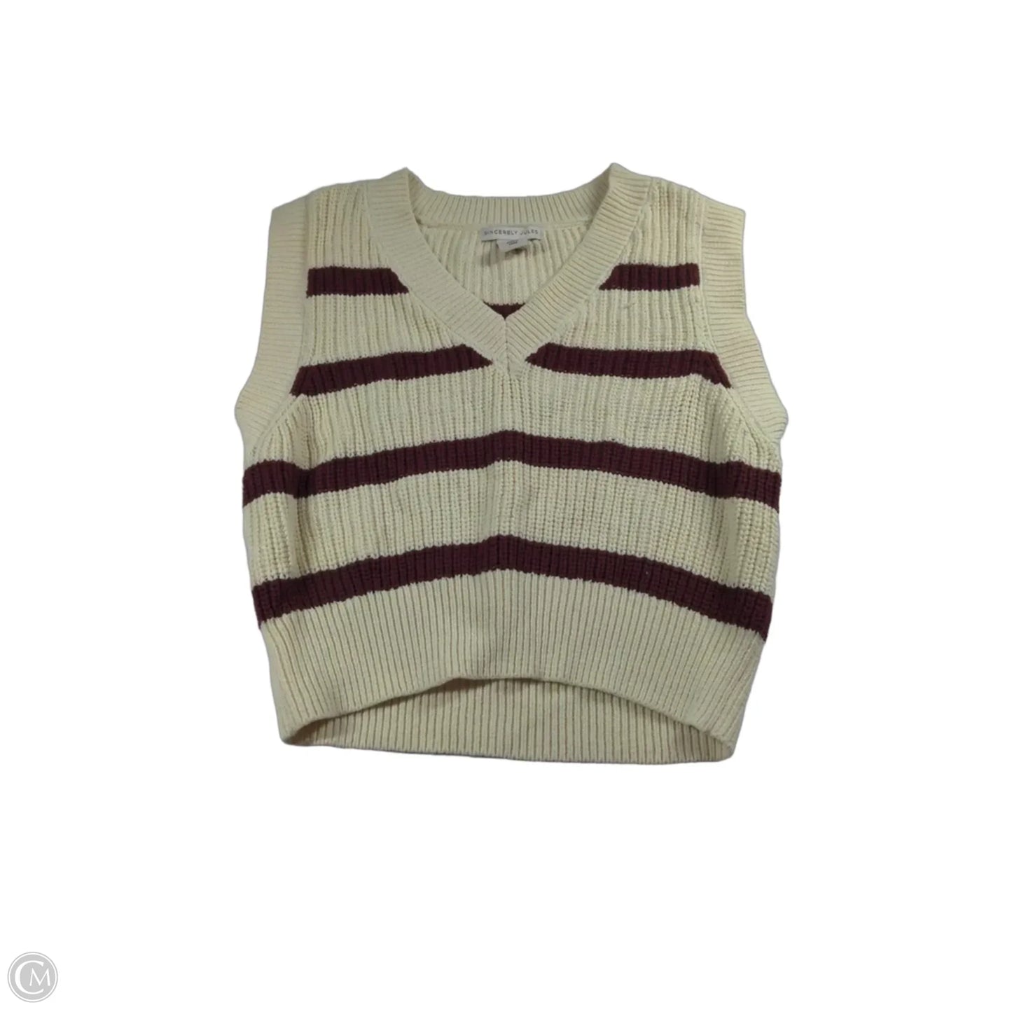 Vest Sweater By Sincerely Jules In Beige, Size: S