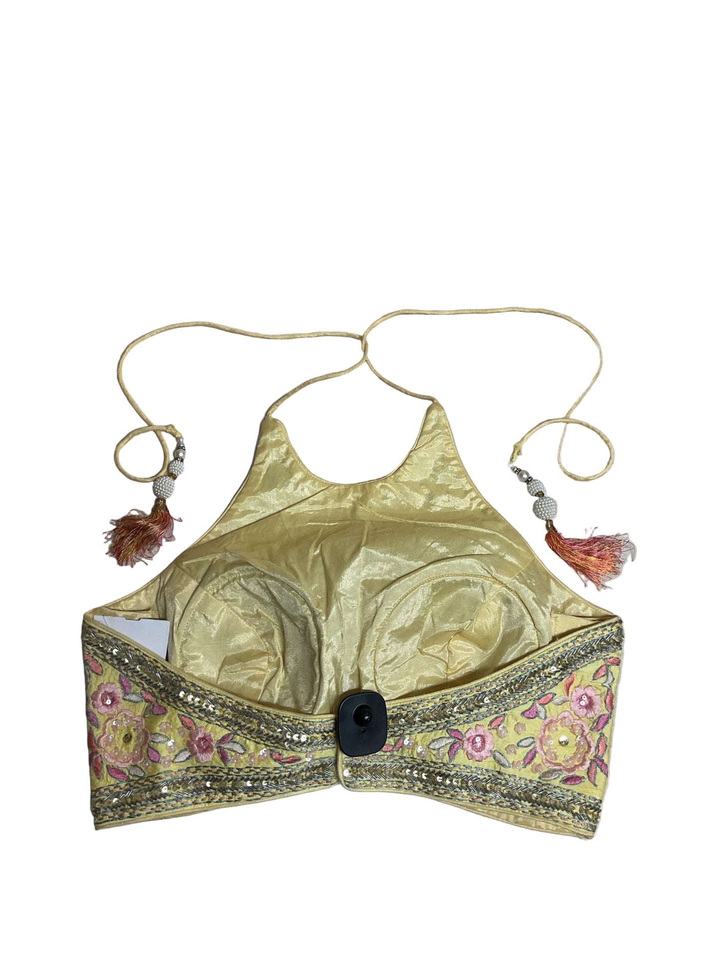 Top Sleeveless By Cma In Pink & Yellow