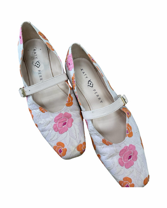 Shoes Flats By Katy Perry In Floral Print, Size:10