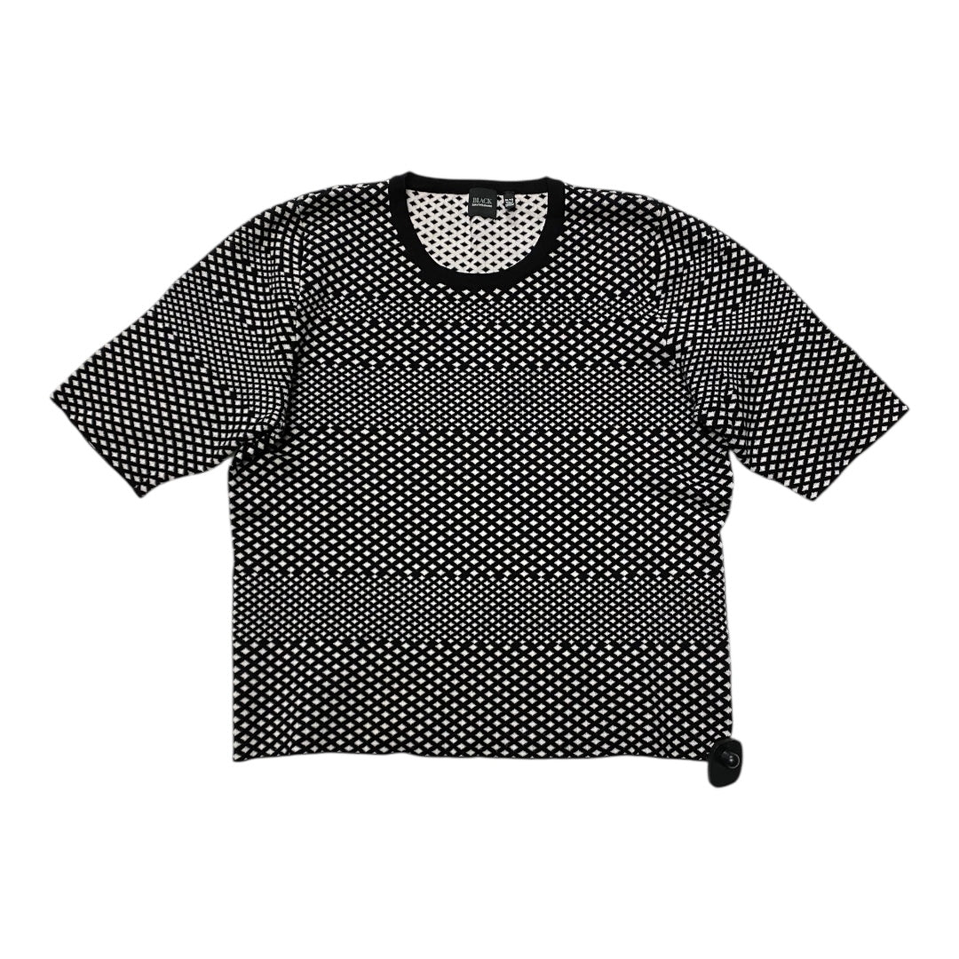 Sweater Ss By Saks Fifth Avenue In Black & White, Size:Xl