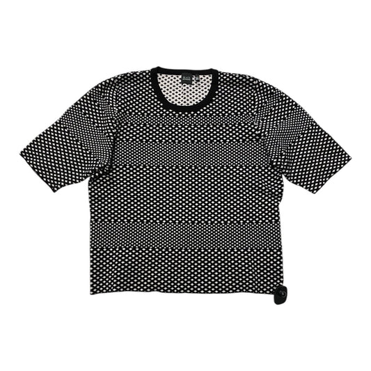 Sweater Ss By Saks Fifth Avenue In Black & White, Size:Xl