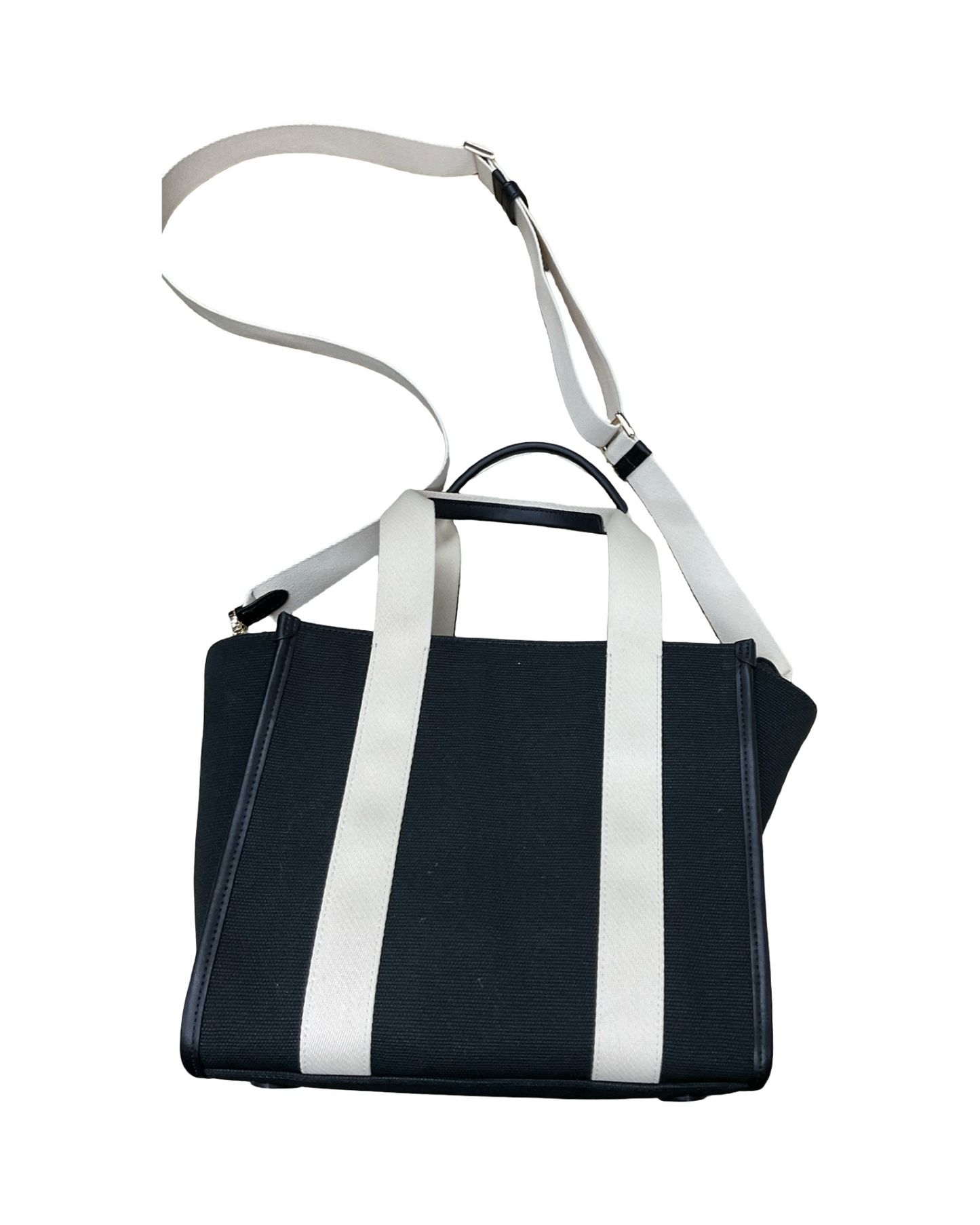 Crossbody Designer By Kate Spade In Black & Cream, Size:Medium