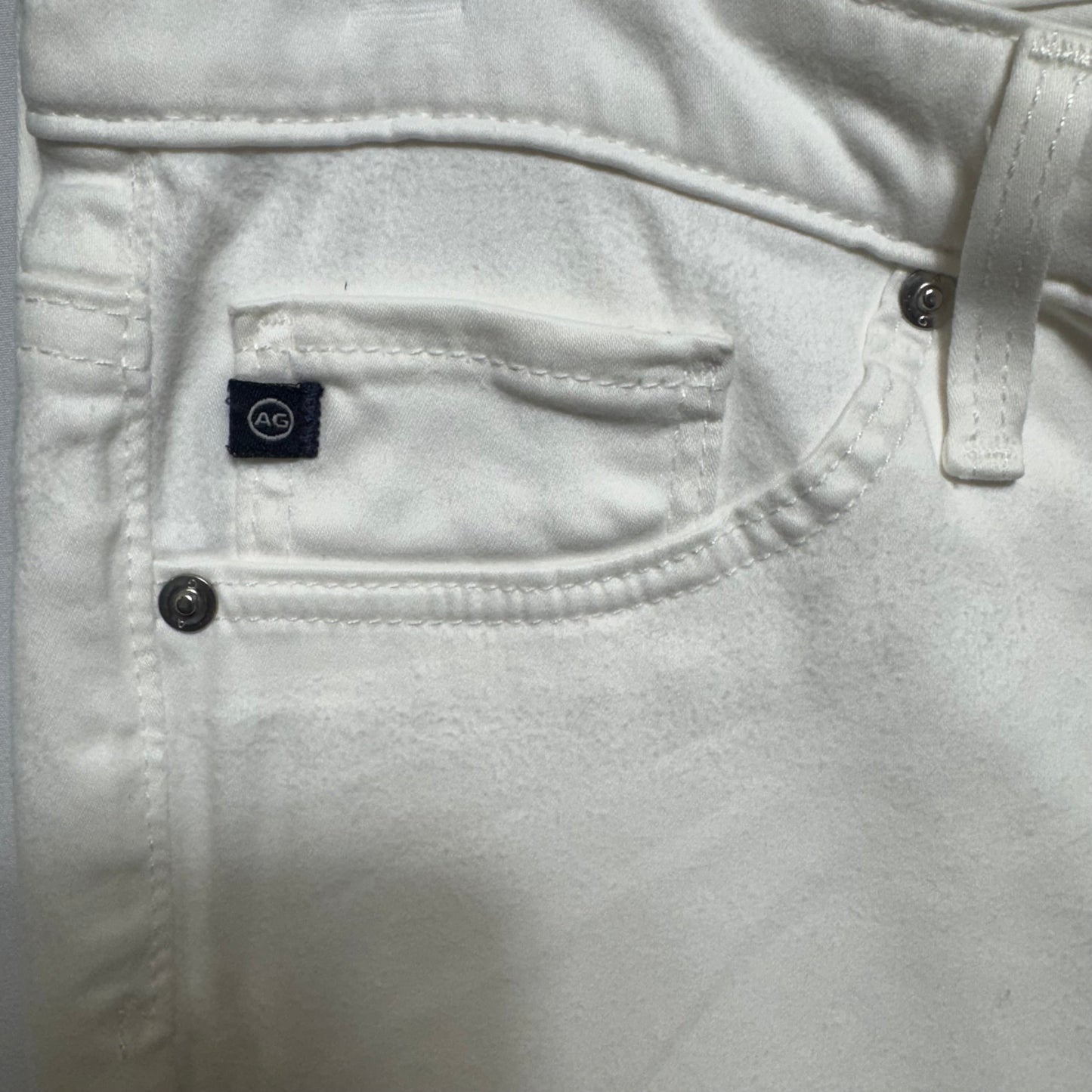 The Stilt Crop Cigarette Crop Jeans Jeggings By Adriano Goldschmied In White, Size: 6/28