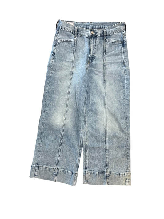 Jeans Wide Leg By Gap In Blue Denim, Size:8