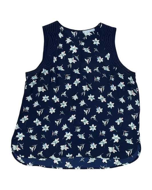 Top Sleeveless By Daniel Rainn In Navy, Size:Xl
