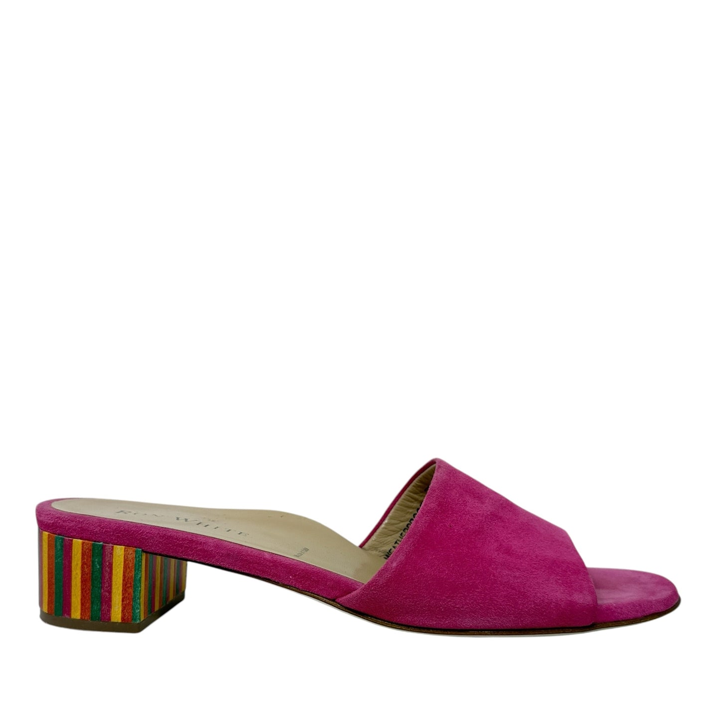 Sandals Heels Block By Ron White In Pink, Size: 8.5