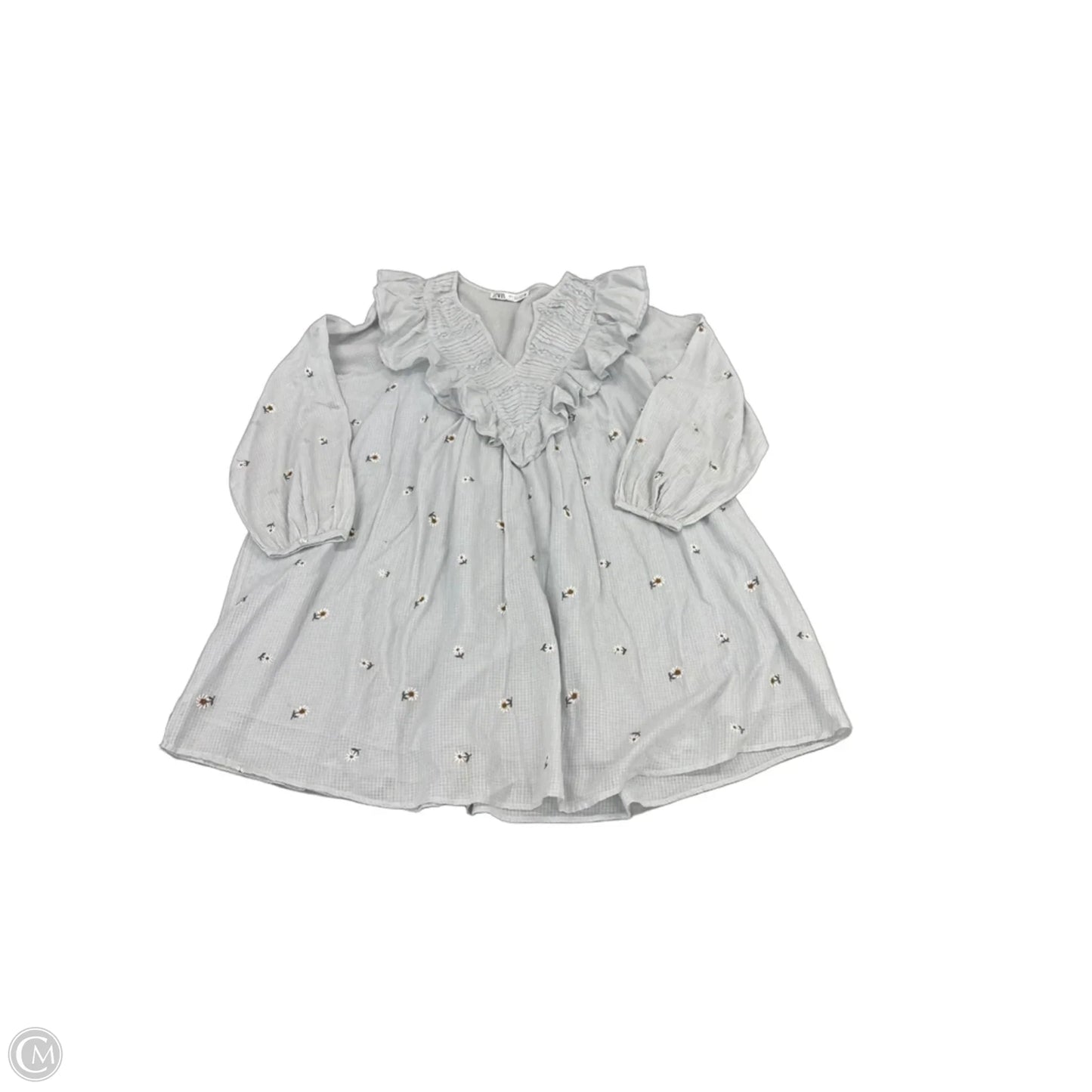 Dress Casual Short By Zara In Blue, Size: S