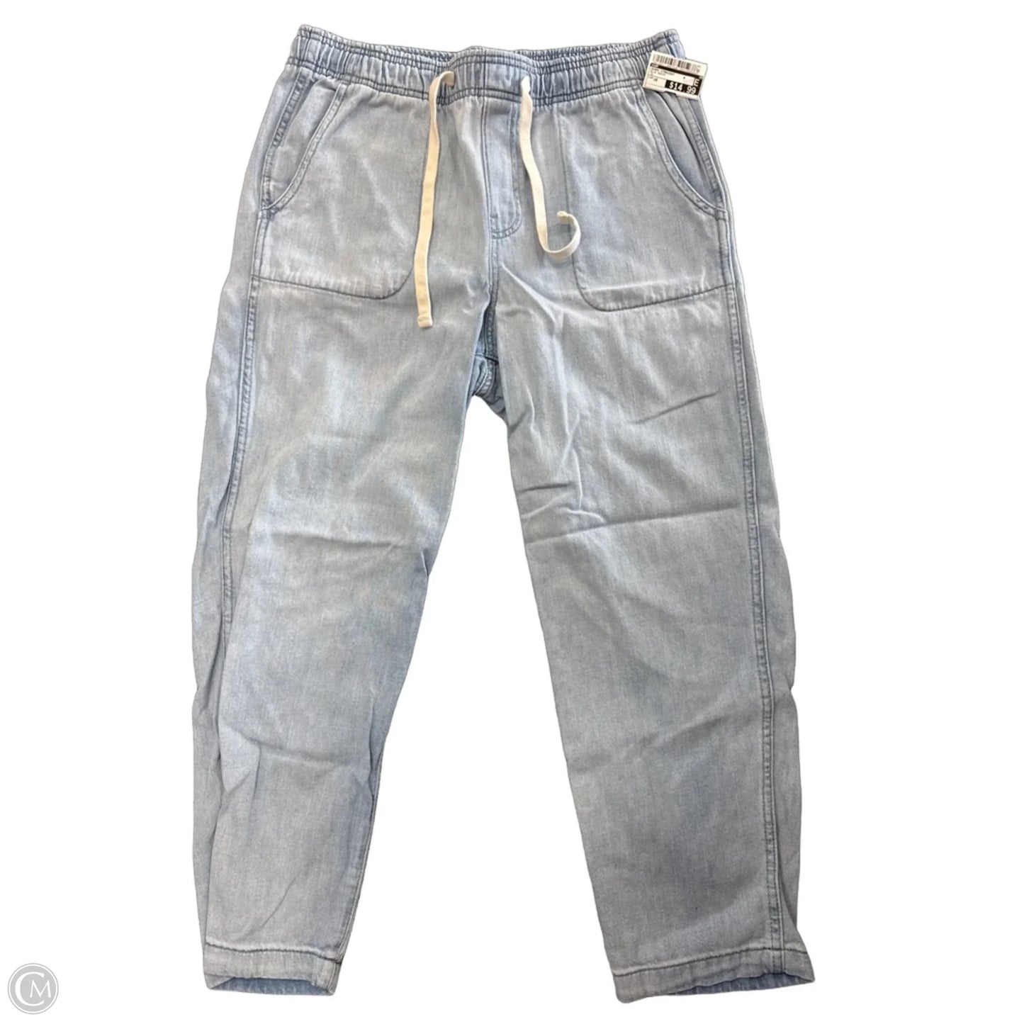 Jeans Straight By Gap In Blue Denim, Size: 10
