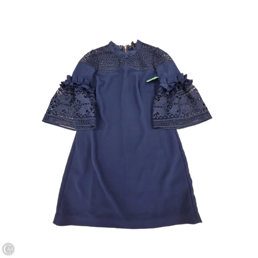 Dress Casual Midi By Ted Baker In Navy, Size: Xs
