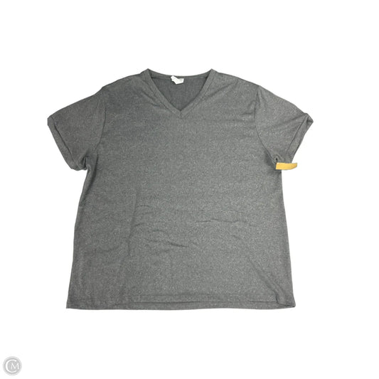 Top Short Sleeve Basic By Cmf In Grey, Size: 2x