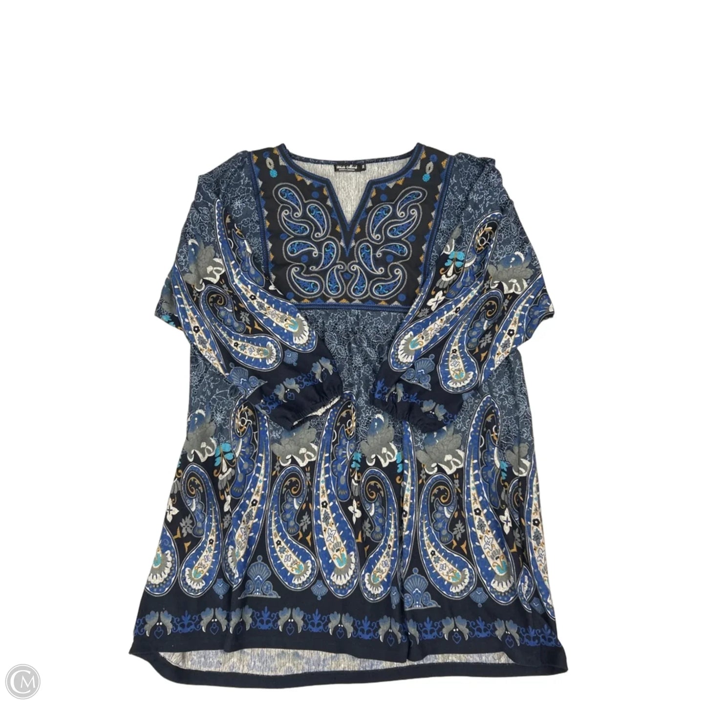 Dress Casual Short By White Mark In Blue, Size: 3x