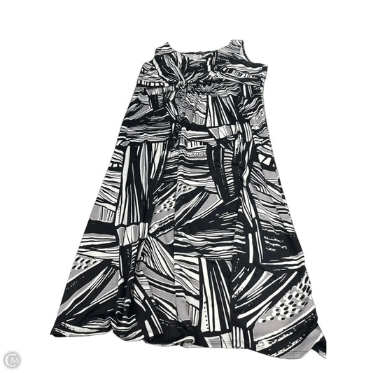 Dress Casual Midi By Notations In Black & White, Size: 3x