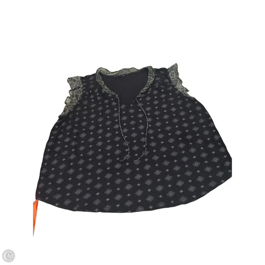 Top Short Sleeve By Lucky Brand In Black, Size: 3x