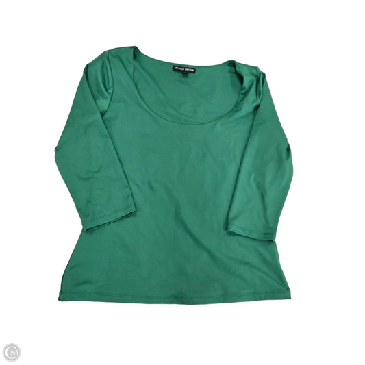 Top 3/4 Sleeve By Boston Proper In Green, Size: M