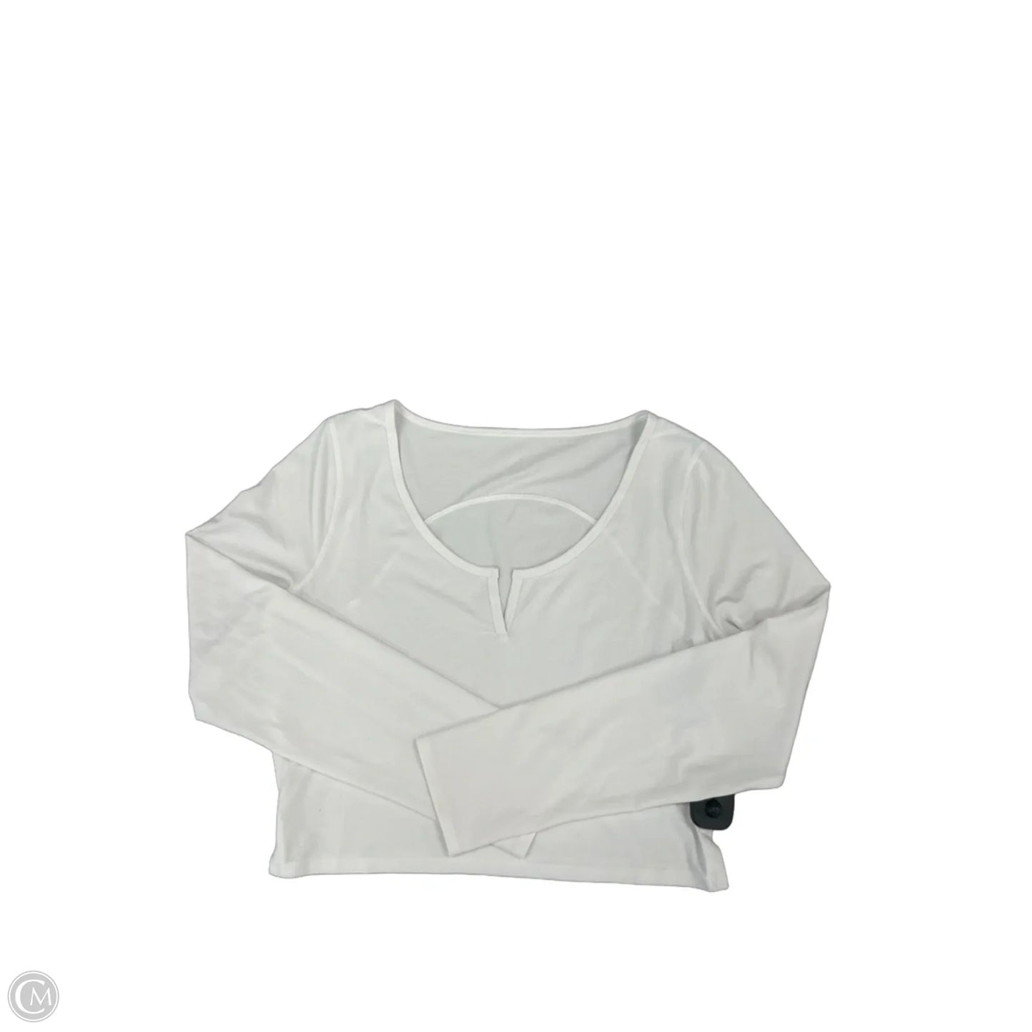 Top Long Sleeve By Lululemon In White, Size: 8