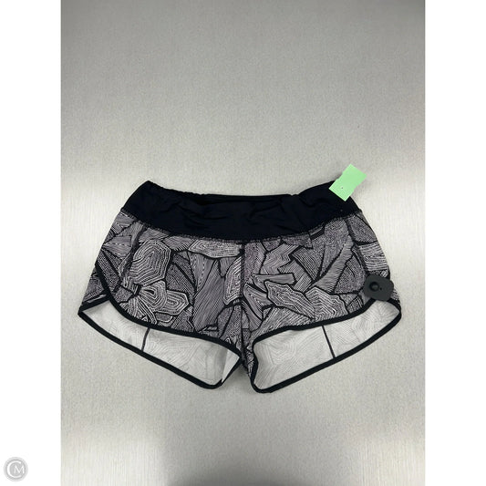 Athletic Shorts By Lululemon In Black & White, Size: 8