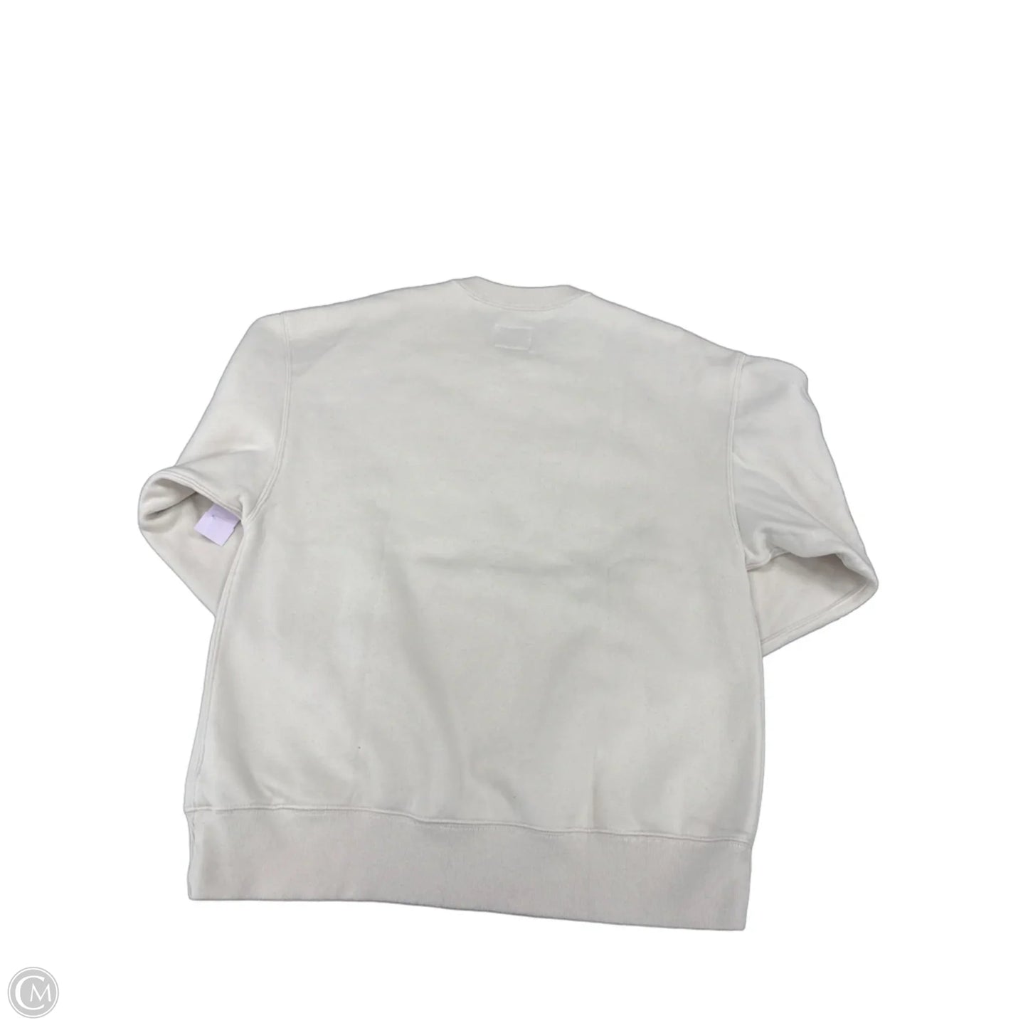 Sweatshirt Crewneck By Abercrombie And Fitch In Beige, Size: M