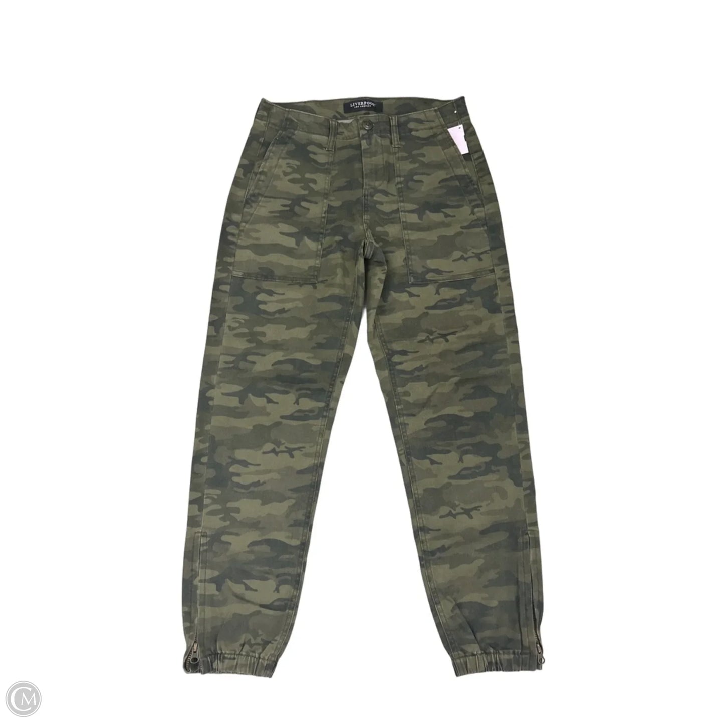 Pants Joggers By Liverpool In Camouflage Print, Size: 6