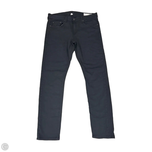 Jeans Skinny By Rag And Bone In Black Denim, Size: 10
