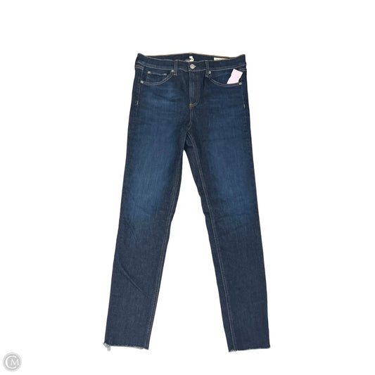 Jeans Skinny By Rag And Bone In Blue Denim, Size: 8
