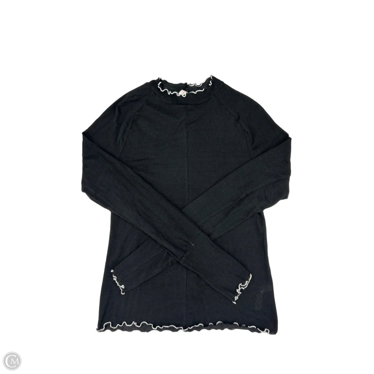 Top Long Sleeve By Free People In Black, Size: L