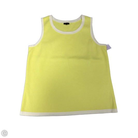 Tank Top By Talbots In Yellow, Size: Xl