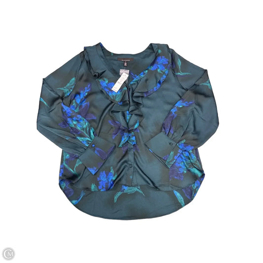 Top Long Sleeve By White House Black Market In Green, Size: Xl