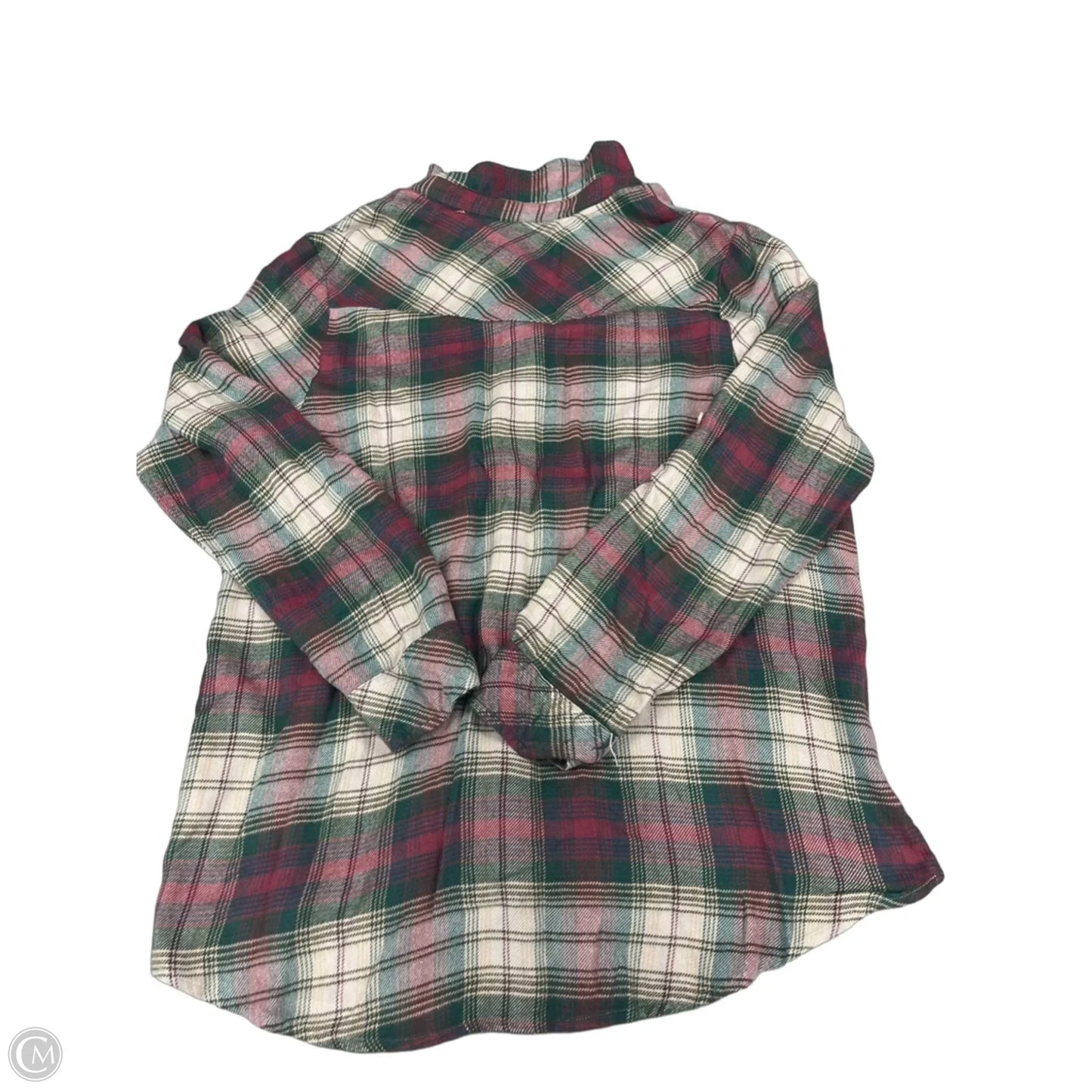 Top Long Sleeve By Thread And Supply In Plaid Pattern, Size: 1x