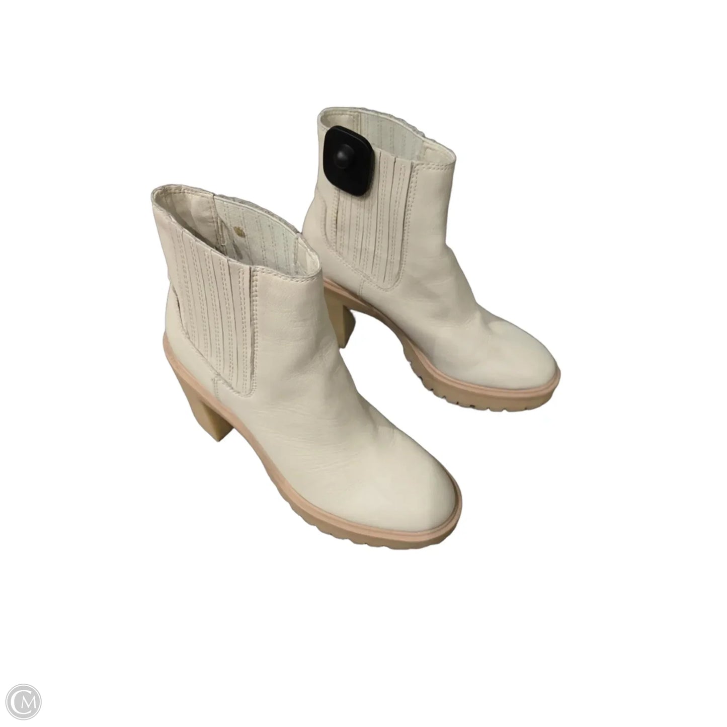Boots Ankle Heels By Dolce Vita In Cream, Size: 8.5